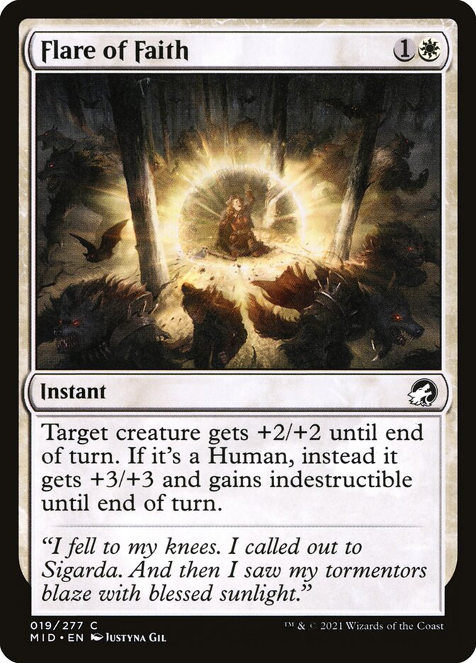 Chama da Fé / Flare of Faith - Magic: The Gathering - MoxLand