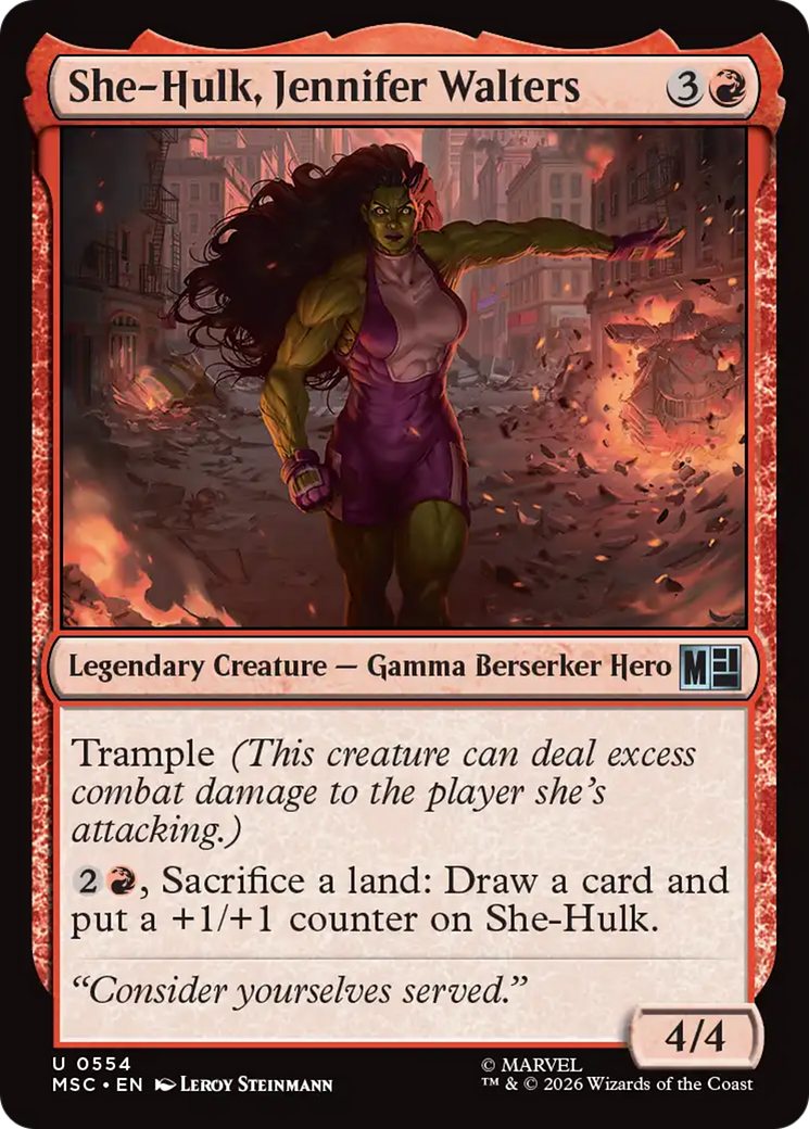 She-Hulk, Jennifer Walters - Magic: The Gathering - MoxLand