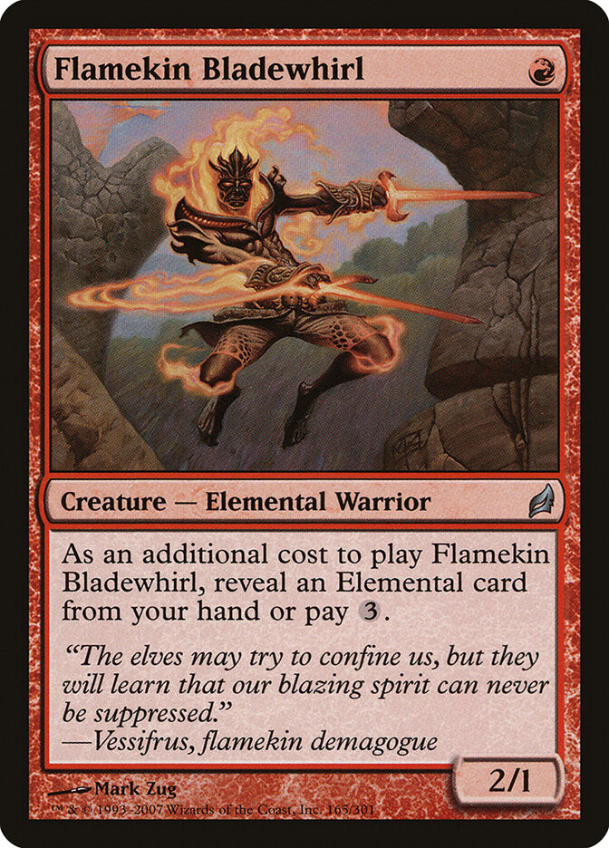 Lâmina-Veloz Flamíneo / Flamekin Bladewhirl - Magic: The Gathering - MoxLand
