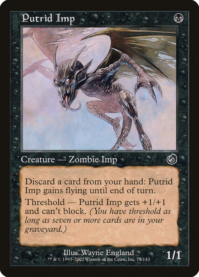 Diabrete Pútrido / Putrid Imp - Magic: The Gathering - MoxLand