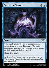Apossar-se dos Segredos / Seize the Secrets - Magic: The Gathering - MoxLand