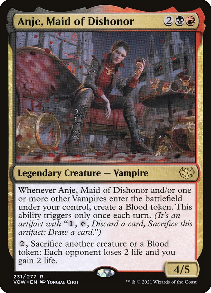 Anje, Dama de Desonra / Anje, Maid of Dishonor - Magic: The Gathering - MoxLand