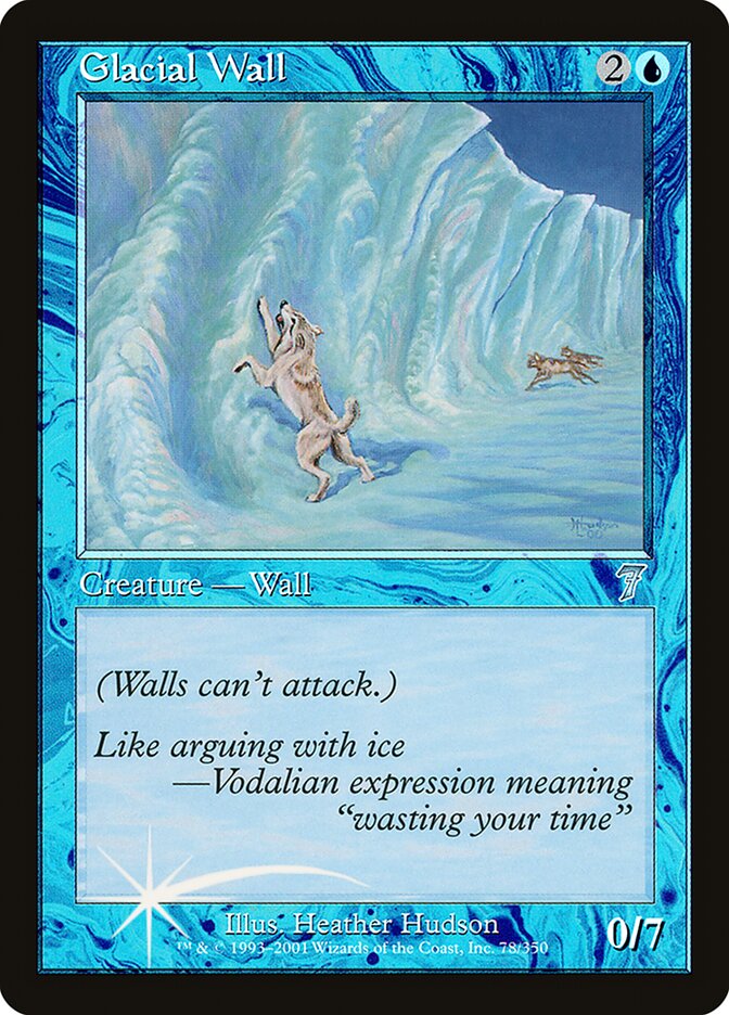 Barreira Glacial / Glacial Wall - Magic: The Gathering - MoxLand