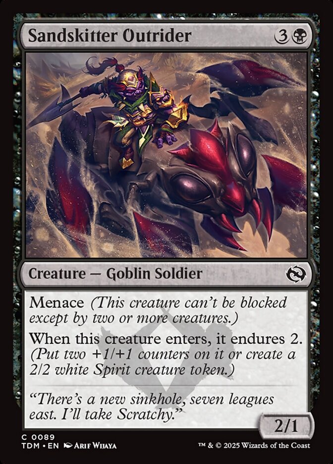 Vanguardeira de Deslizareia / Sandskitter Outrider - Magic: The Gathering - MoxLand