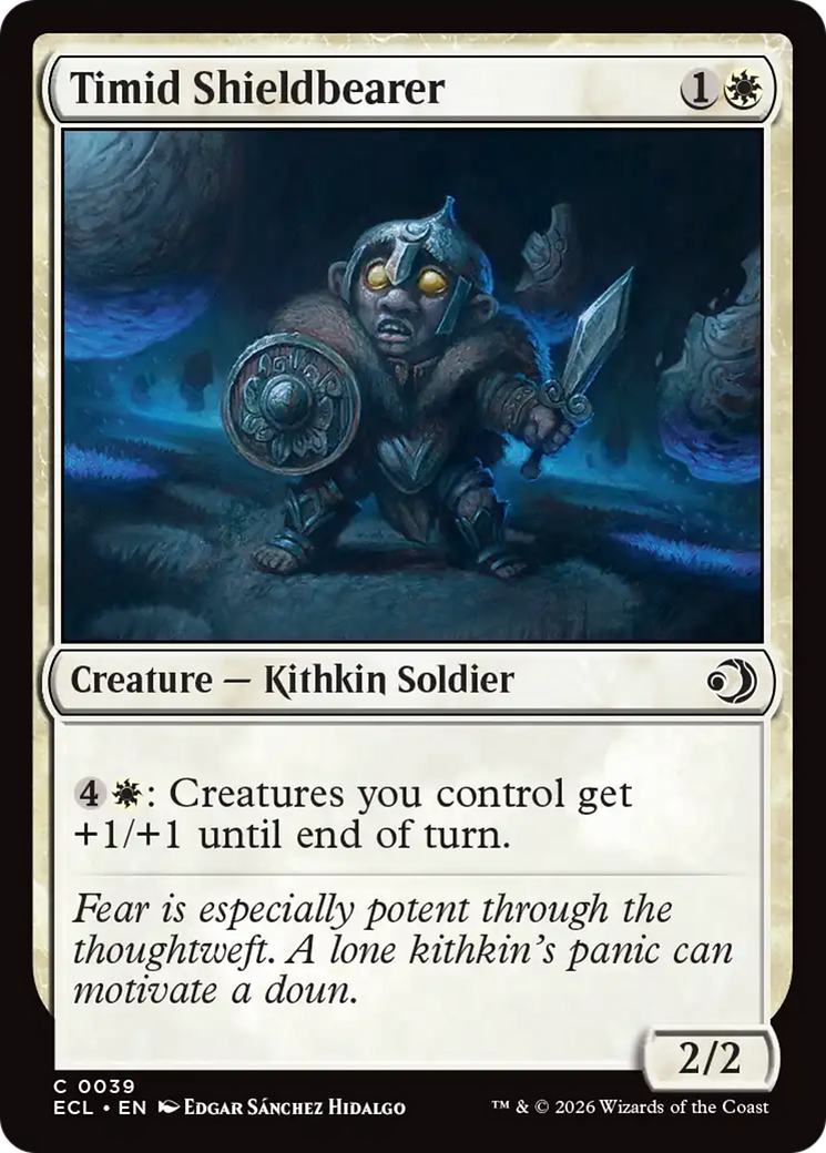 Escudeira Tímida / Timid Shieldbearer - Magic: The Gathering - MoxLand