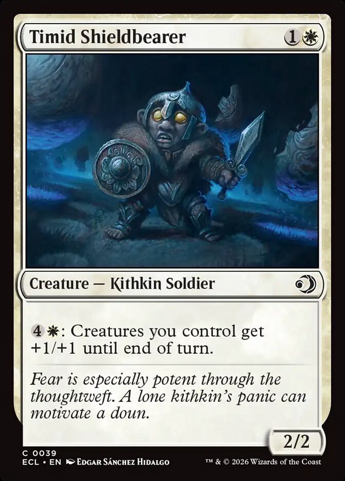 Escudeira Tímida / Timid Shieldbearer - Magic: The Gathering - MoxLand