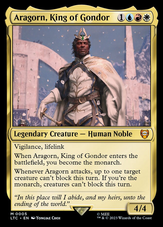 Aragorn, Rei de Gondor / Aragorn, King of Gondor - Magic: The Gathering - MoxLand