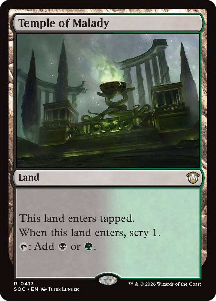 Templo da Enfermidade / Temple of Malady - Magic: The Gathering - MoxLand
