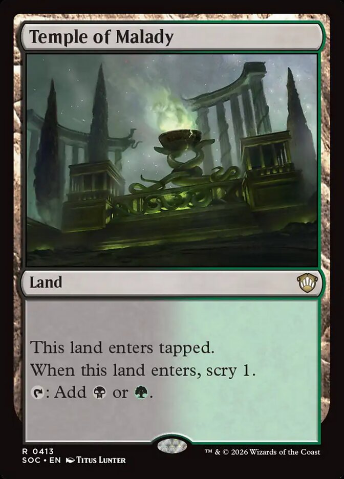 Templo da Enfermidade / Temple of Malady - Magic: The Gathering - MoxLand