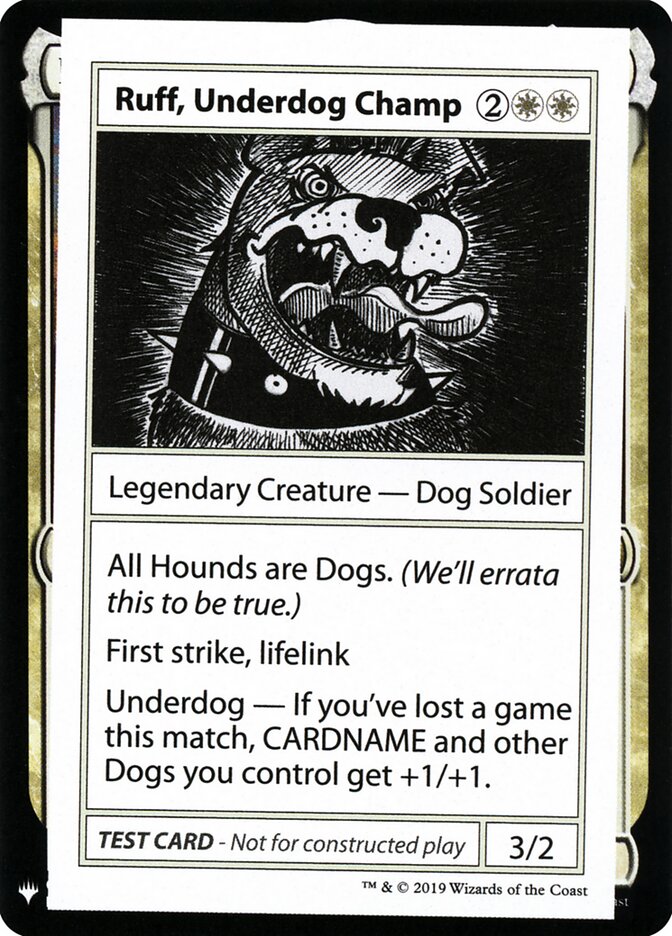 Ruff, Underdog Champ - Magic: The Gathering - MoxLand