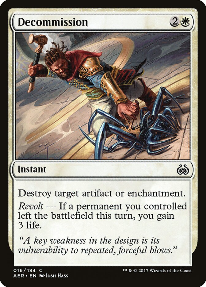 Descomissionar / Decommission - Magic: The Gathering - MoxLand