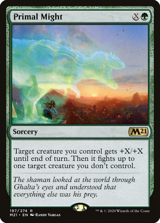Força Primal / Primal Might - Magic: The Gathering - MoxLand