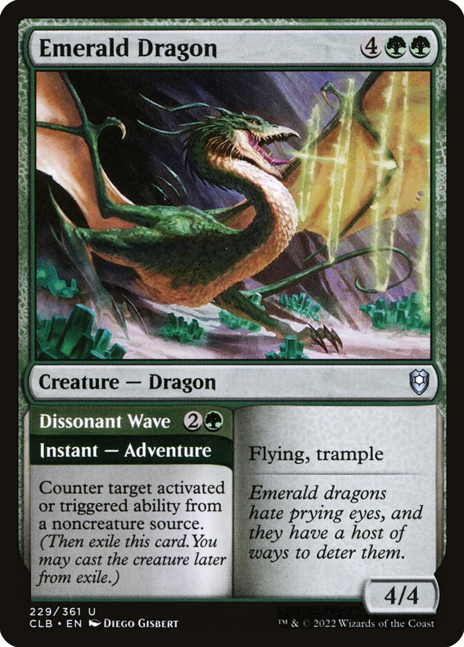 Dragão de Esmeralda / Emerald Dragon - Magic: The Gathering - MoxLand