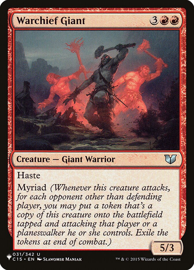 Warchief Giant - Magic: The Gathering - MoxLand