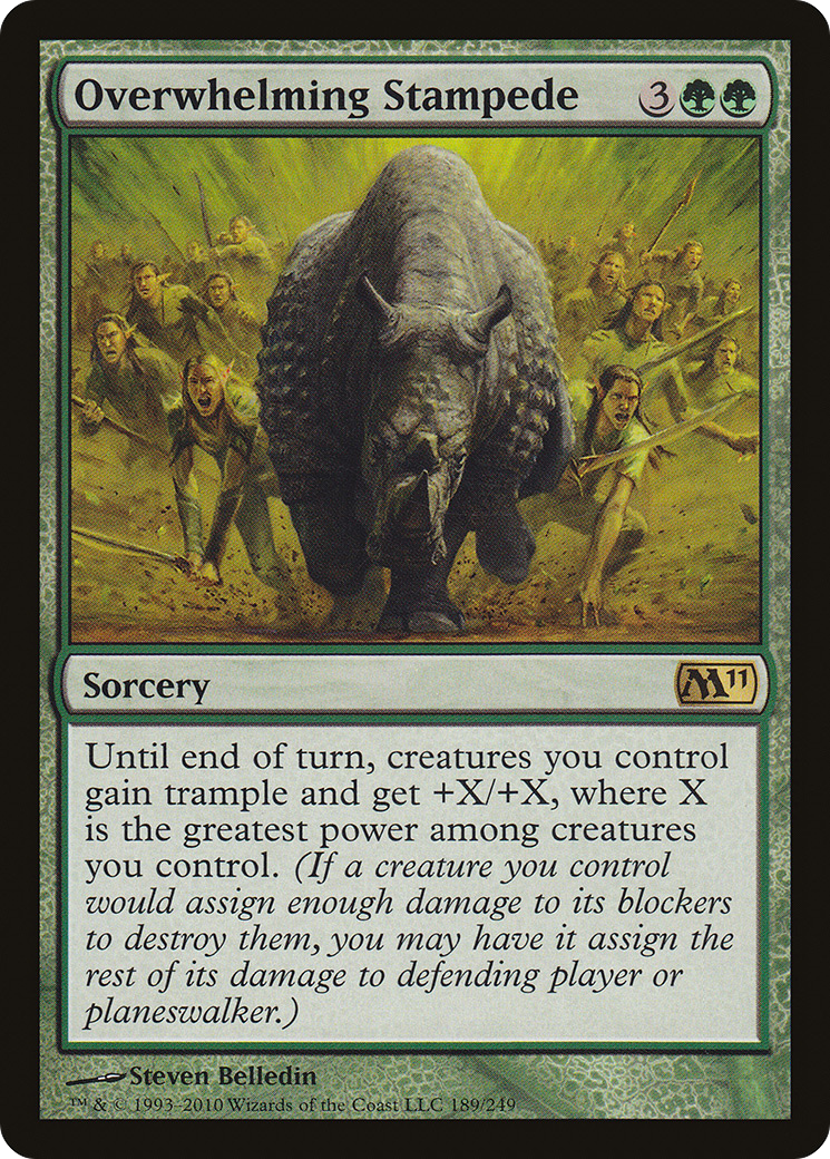 Estouro Esmagador / Overwhelming Stampede - Magic: The Gathering - MoxLand