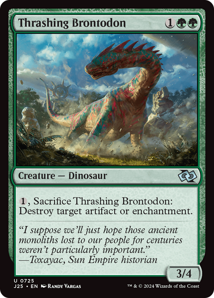 Brontodonte Destruidor / Thrashing Brontodon - Magic: The Gathering - MoxLand