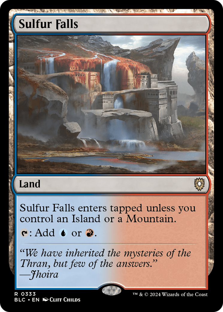 Cascata de Enxofre / Sulfur Falls - Magic: The Gathering - MoxLand