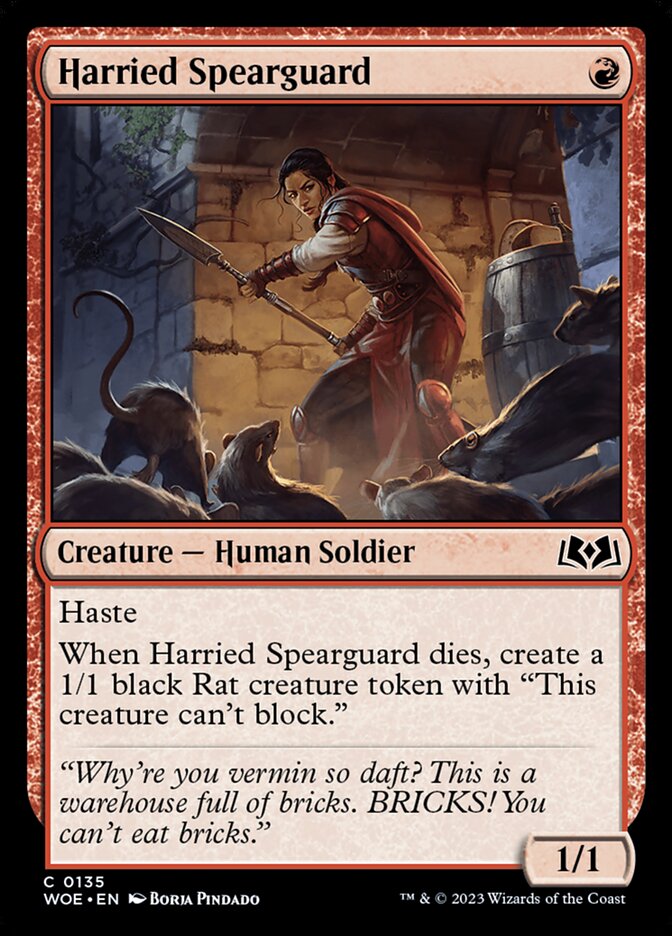 Guarda Lanceira Assediada / Harried Spearguard - Magic: The Gathering - MoxLand
