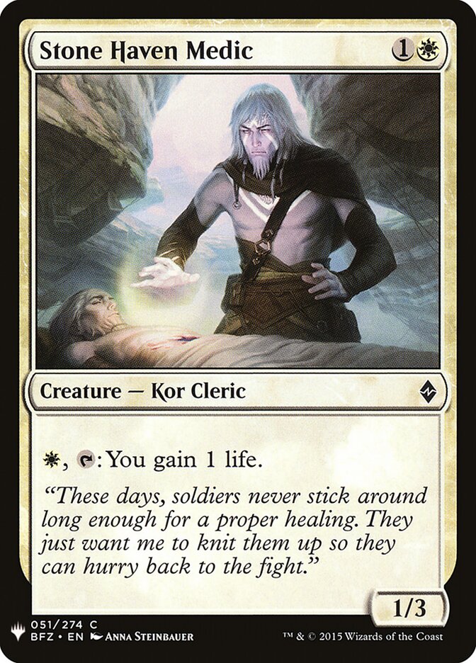Médico do Refúgio de Pedra / Stone Haven Medic - Magic: The Gathering - MoxLand