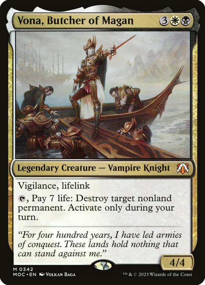 Vona, Açougueira de Magan / Vona, Butcher of Magan - Magic: The Gathering - MoxLand