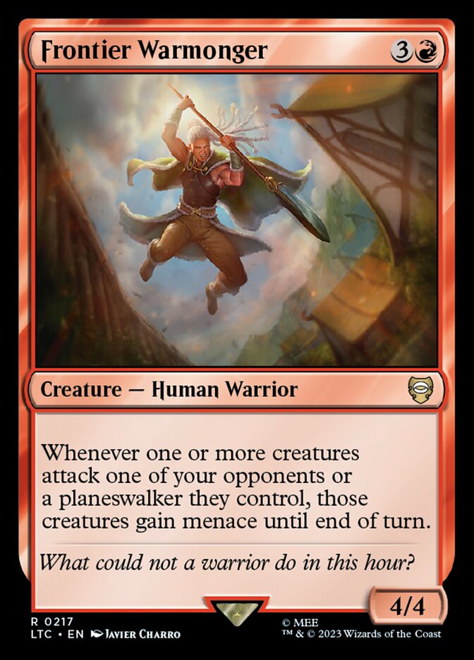 Belicista da Fronteira / Frontier Warmonger - Magic: The Gathering - MoxLand