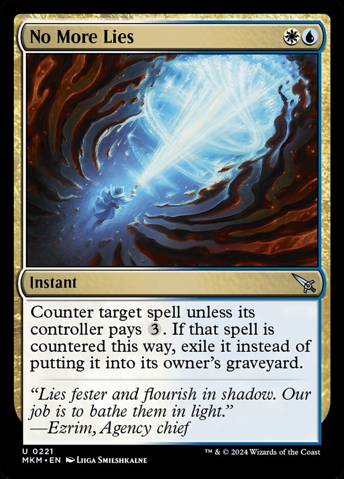 Chega de Mentiras / No More Lies - Magic: The Gathering - MoxLand