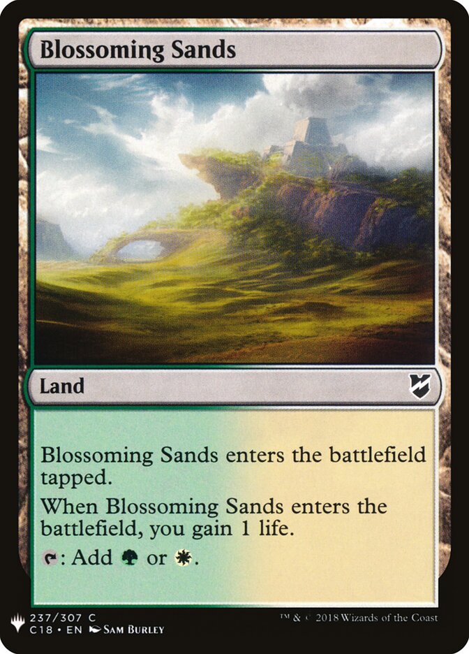 Areias Verdejantes / Blossoming Sands - Magic: The Gathering - MoxLand