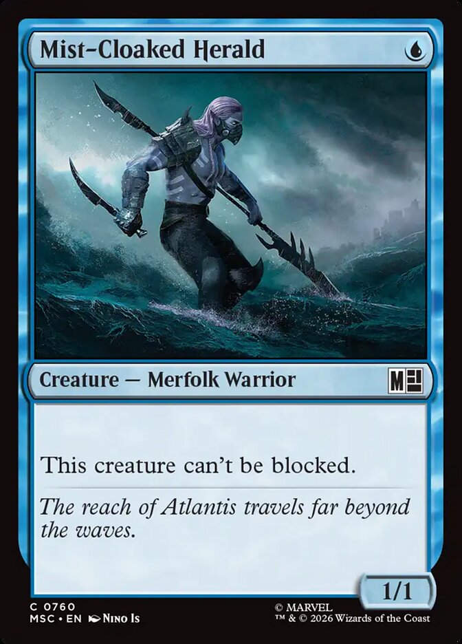 Arauta do Manto de Bruma / Mist-Cloaked Herald - Magic: The Gathering - MoxLand