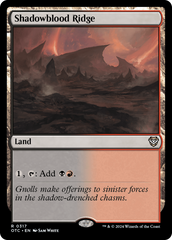 Serra de Sanguesombra / Shadowblood Ridge - Magic: The Gathering - MoxLand