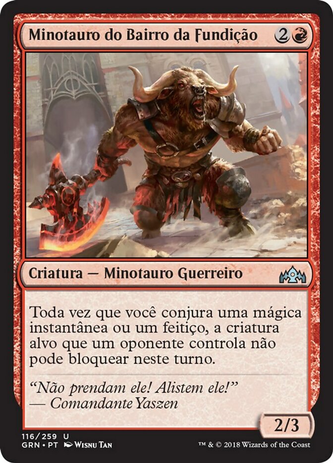 Minotauro do Bairro da Fundição / Smelt-Ward Minotaur - Magic: The Gathering - MoxLand