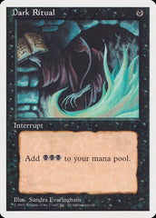 Ritual Sombrio / Dark Ritual - Magic: The Gathering - MoxLand