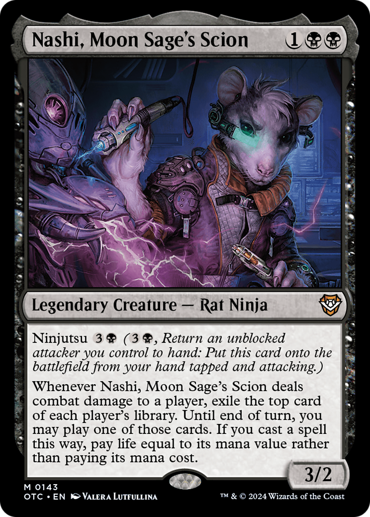 Nashi, Herdeiro da Sábia da Lua / Nashi, Moon Sage's Scion - Magic: The Gathering - MoxLand