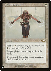 Canto de Orim / Orim's Chant - Magic: The Gathering - MoxLand