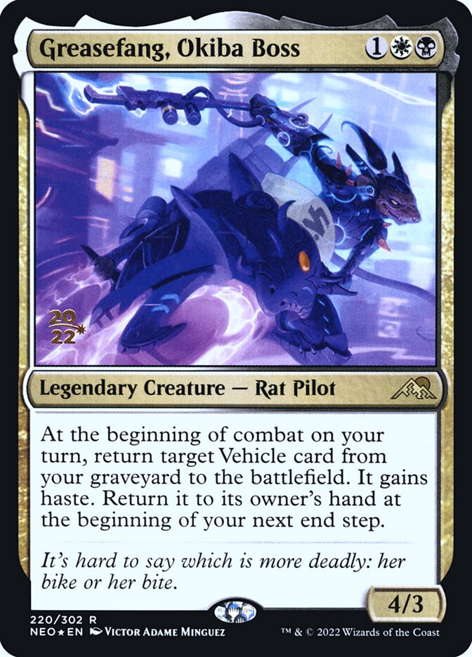 Presa-de-graxa, Chefe Okiba / Greasefang, Okiba Boss - Magic: The Gathering - MoxLand