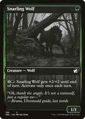 Lobo Rosnador / Snarling Wolf - Magic: The Gathering - MoxLand