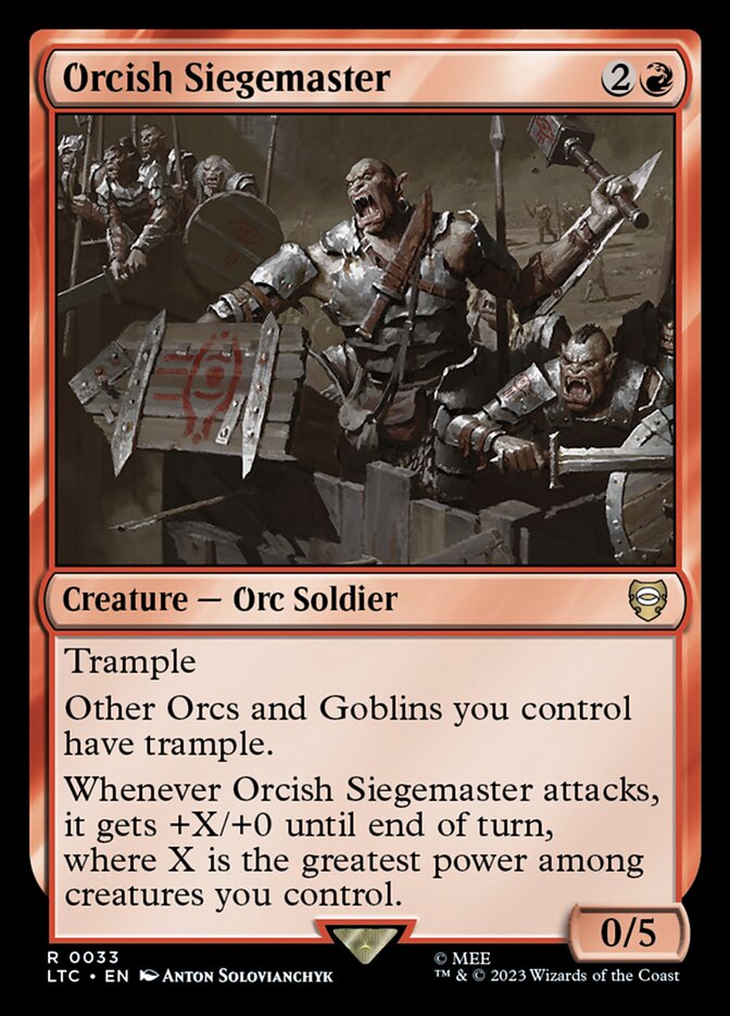 Mestre de Cerco Orc / Orcish Siegemaster - Magic: The Gathering - MoxLand