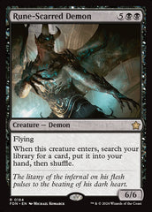 Demônio das Cicatrizes Rúnicas / Rune-Scarred Demon - Magic: The Gathering - MoxLand