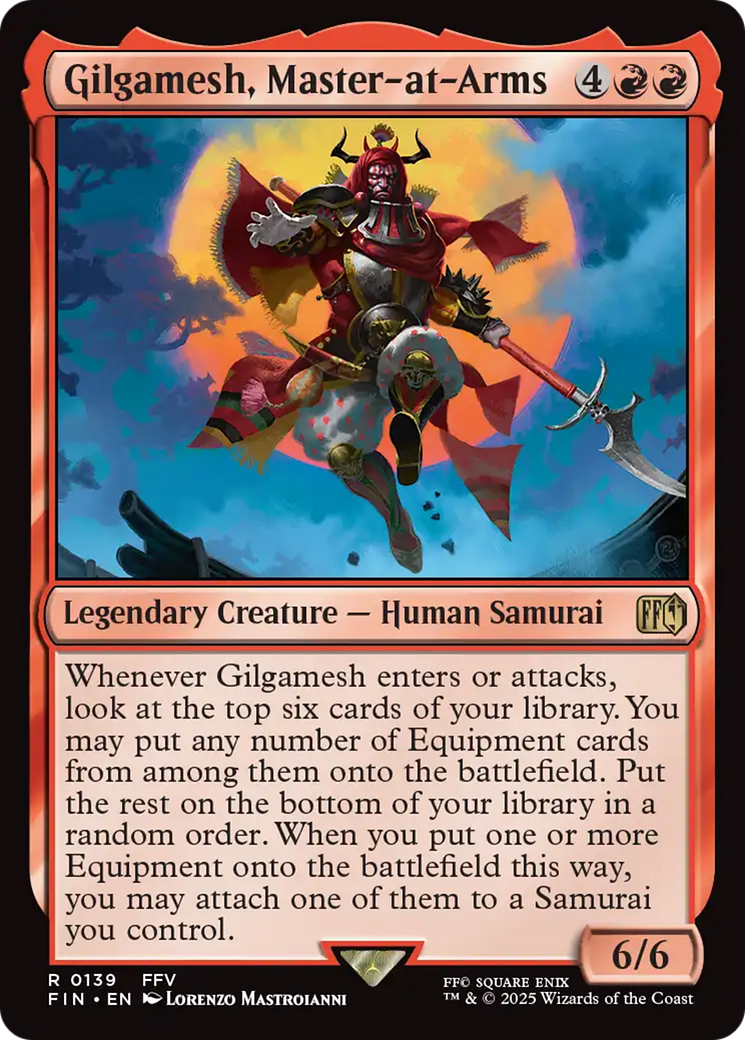Gilgamesh, Mestre de Armas / Gilgamesh, Master-at-Arms - Magic: The Gathering - MoxLand