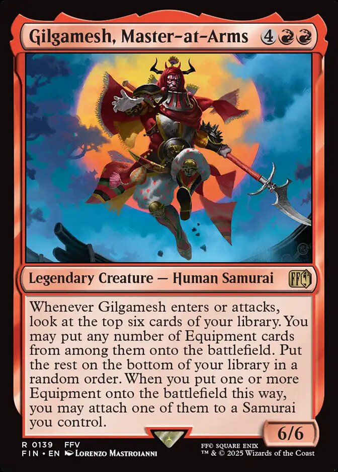 Gilgamesh, Mestre de Armas / Gilgamesh, Master-at-Arms - Magic: The Gathering - MoxLand