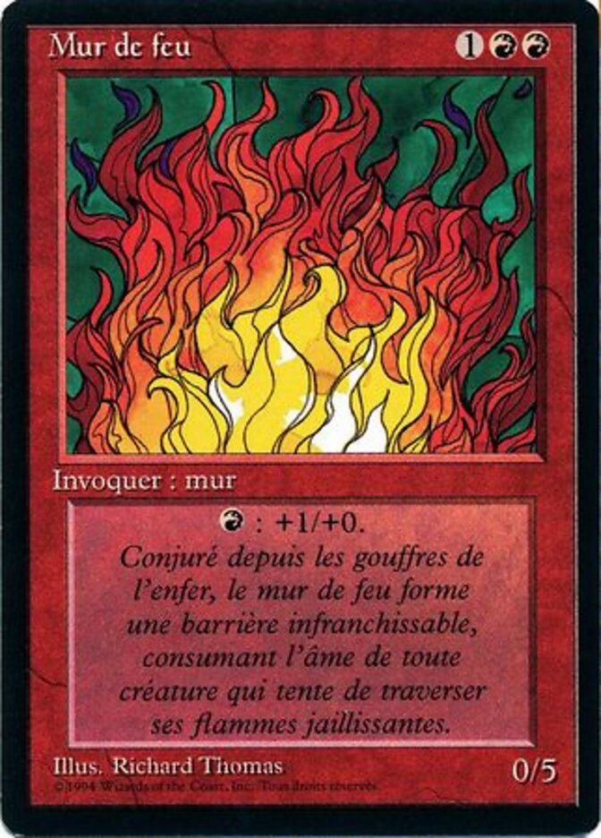 Barreira de Fogo / Wall of Fire - Magic: The Gathering - MoxLand