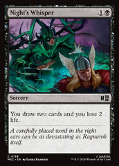 Sussurro da Noite / Night's Whisper - Magic: The Gathering - MoxLand
