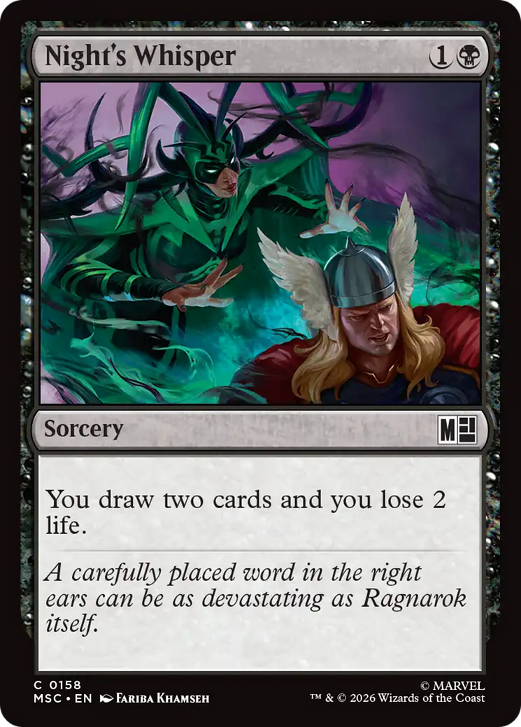 Sussurro da Noite / Night's Whisper - Magic: The Gathering - MoxLand