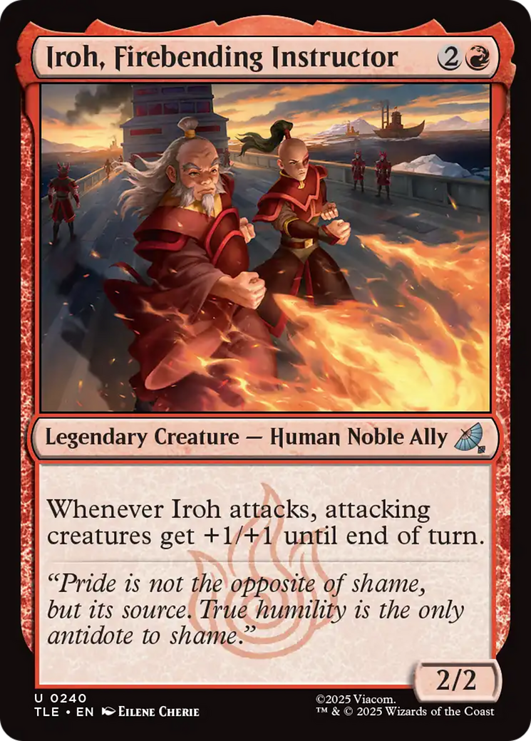 Iroh, Instrutor de Dobra de Fogo / Iroh, Firebending Instructor - Magic: The Gathering - MoxLand