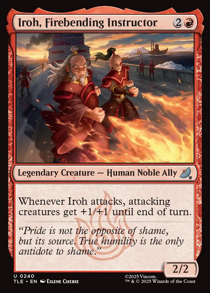 Iroh, Instrutor de Dobra de Fogo / Iroh, Firebending Instructor - Magic: The Gathering - MoxLand