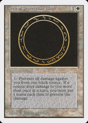 Círculo de Proteção: Preto / Circle of Protection: Black - Magic: The Gathering - MoxLand