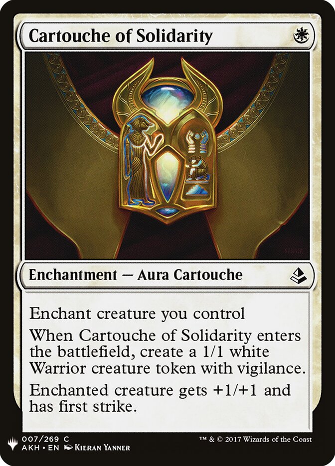 Cártula da Solidariedade / Cartouche of Solidarity - Magic: The Gathering - MoxLand