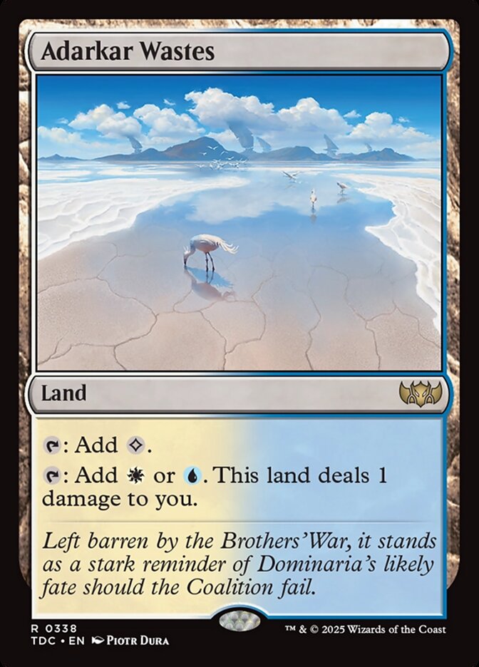 Regiões Agrestes de Adarkar / Adarkar Wastes - Magic: The Gathering - MoxLand