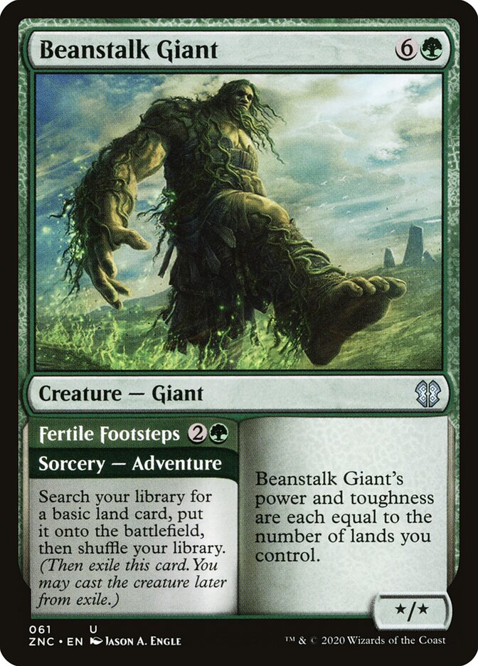 Gigante do Pé de Feijão / Pegadas Férteis / Beanstalk Giant / Fertile Footsteps - Magic: The Gathering - MoxLand