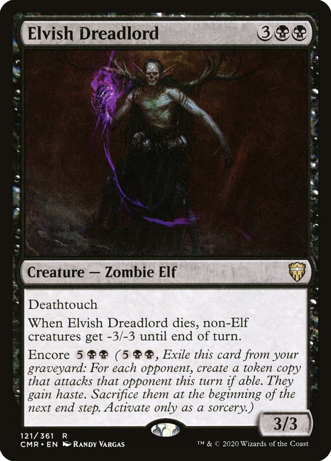 Senhor do Medo Élfico / Elvish Dreadlord - Magic: The Gathering - MoxLand