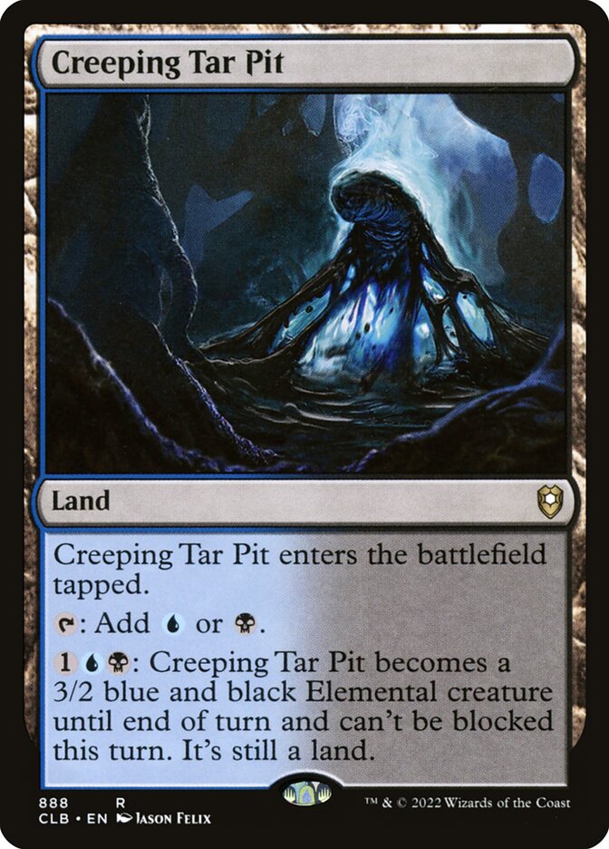 Poço de Piche Rastejante / Creeping Tar Pit - Magic: The Gathering - MoxLand